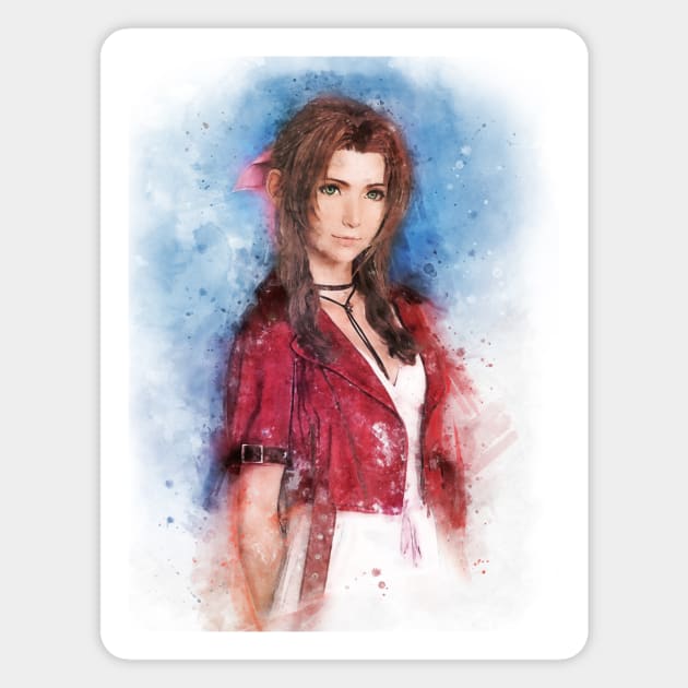 Aerith watercolor Magnet by PetsArt